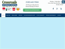 Tablet Screenshot of crossroadsvetdiamondsprings.com